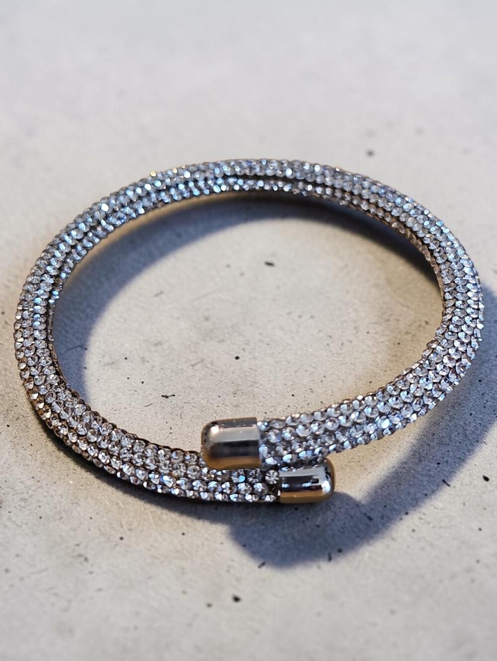 Sassified Boutique NWT Crystal Pavé Wrap Bracelet - Silver